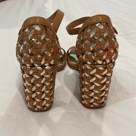 Coach Leather Sandal with Woven Heal - Picture 2 of 3